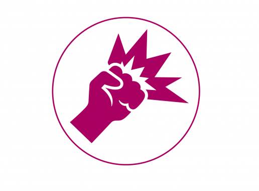 Icoon Ongevalstype Contact met een agressief mens