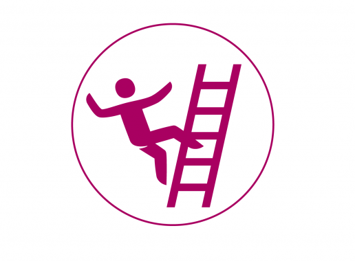 Icoon Ongevalstype Val van ladder