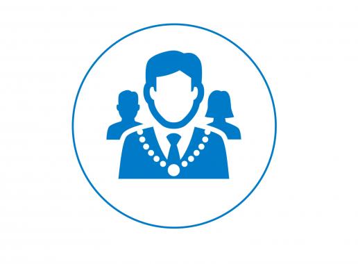 Icoon Sector Openbaar bestuur, overheidsdiensten en verplichte sociale verzekeringen