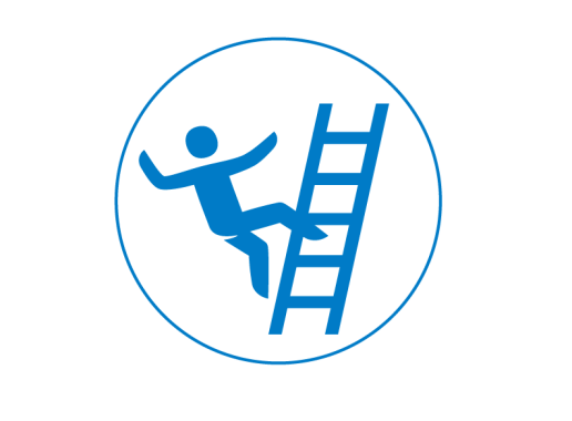 Icoon Ongevalstype Val van ladder