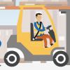 Screenshot animatie heftrucks